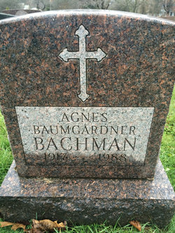 Agnes <I>Baumgardner</I> Bachman 