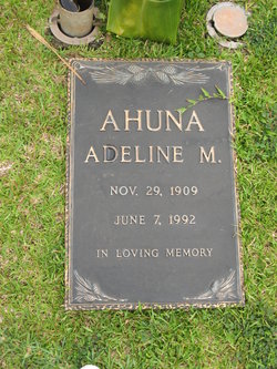 Adeline Makaeha <I>Kameekua</I> Ahuna 