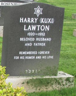 Harry Simon “Kuxi” <I>Levison</I> Lawton 