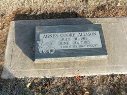 Agnes “Peggy” <I>Cooke</I> Allison 