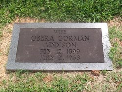 Obera <I>Gorman</I> Addison 