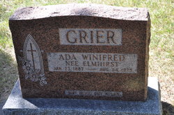 Ada Winifred <I>Elmhirst</I> Grier 