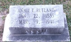 Annie E <I>Drane</I> Rutland 