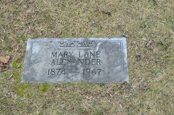 Mary Lane <I>Rutland</I> Alexander 