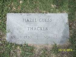 Hazel <I>Guess</I> Thacker 