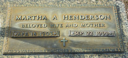 Martha Ann <I>Allen</I> Henderson 