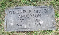 Phronie B. <I>Gideon</I> Anderson 