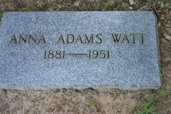 Susanah “Anna” <I>Adams</I> Watt 