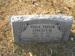 Ella Viola <I>Taylor</I> Lincecum 