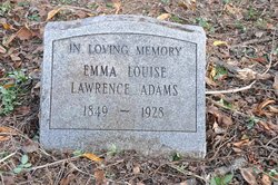 Emma Louise <I>Lawrence</I> Adams 