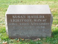 Susan Matilda <I>Lightfoot</I> Alexander 