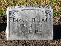 Emma <I>Edwards</I> Ethridge 