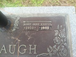 Mary Jane <I>Keefer</I> Keebaugh 