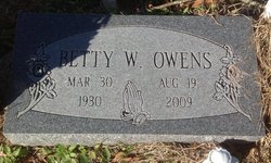 Betty <I>Weathersbee</I> Owens 