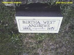 Bertha <I>West</I> Andrews 