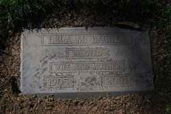 Lela Maude <I>Farley</I> Backes 