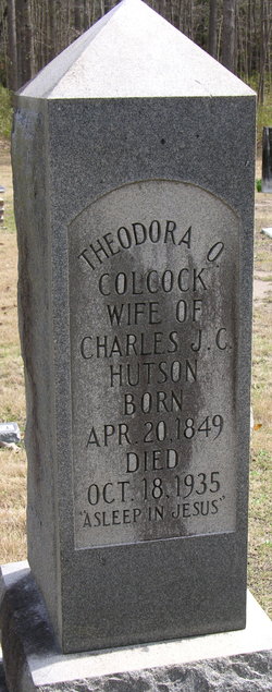 Theodora Octavia <I>Colcock</I> Hutson 