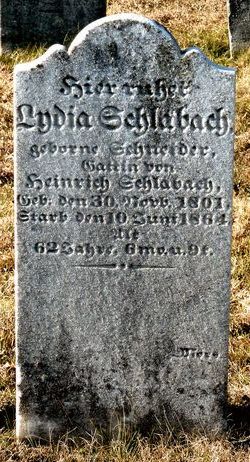 Lydia <I>Schneider</I> Schlabach 