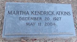 Martha Adelle <I>Kendrick</I> Atkins 