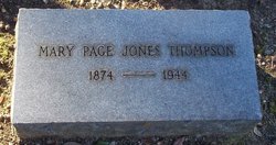 Mary Page <I>Jones</I> Thompson 