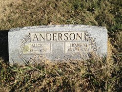 Alcinda “Alice” <I>Hayes</I> Anderson 