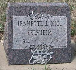 Jeanette J <I>Kiel</I> Felsheim 