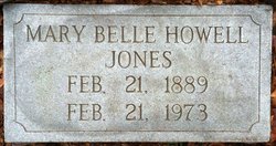 Mary Belle <I>Howell</I> Jones 