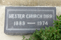 Hester Gertrude <I>Wilbur</I> Church Dirr 