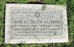 Ilse <I>Gutkind</I> Klipper 