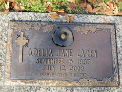 Adelia Jane <I>Earles</I> Carey 