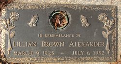 Lillian <I>Brown</I> Alexander 