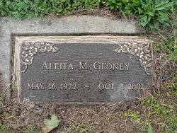 Aleita Mae <I>Casler</I> Gedney 