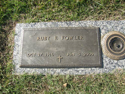 Ruby E. <I>McCutchen</I> Fowler 