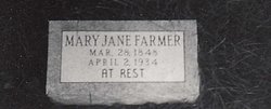 Mary Jenny <I>Mathews</I> Farmer 