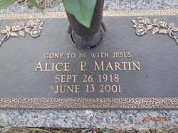 Alice P Martin 