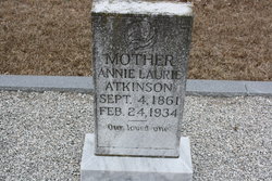 Annie Laurie <I>Medlock</I> Atkinson 