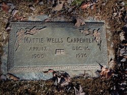 Mattie M <I>Wells</I> Carpenter 
