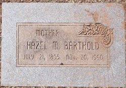 Hazel M <I>Hicks</I> Barthold 