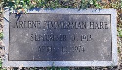 Arlene <I>Zimmerman</I> Hare 