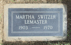 Martha A <I>Davis</I> LeMaster 