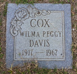 Wilma Peggy <I>Davis</I> Cox 