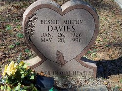 Bessie <I>Milton</I> Davies 
