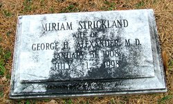 Miriam <I>Strickland</I> Alexander 