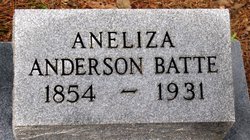 Ann Eliza <I>Anderson</I> Batte 