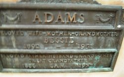 Bessie <I>Bogeaus</I> Adams 
