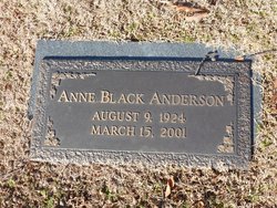 Anne <I>Black</I> Anderson 