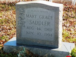 Mary Grace <I>Allen</I> Saddler 