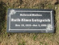 Ruth Alma <I>Berhow</I> Lotspeich 