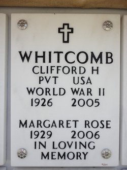 PVT Clifford H “Bob” Whitcomb 