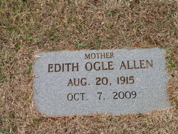 Edith Elizabeth “Babe” <I>Ogle</I> Allen 